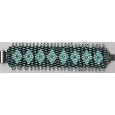 Bracelet Losange turquoise