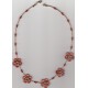 Collier Fleurs red