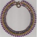 Collier Barely's lilas tilleul