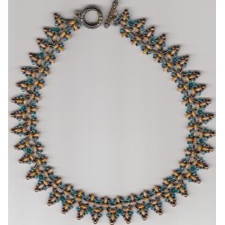 Collier Fancifrill turquoise topaze