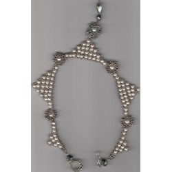 Collier Walis argent perles