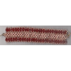 Lilac Bracelet Perles et Swarovski red indian
